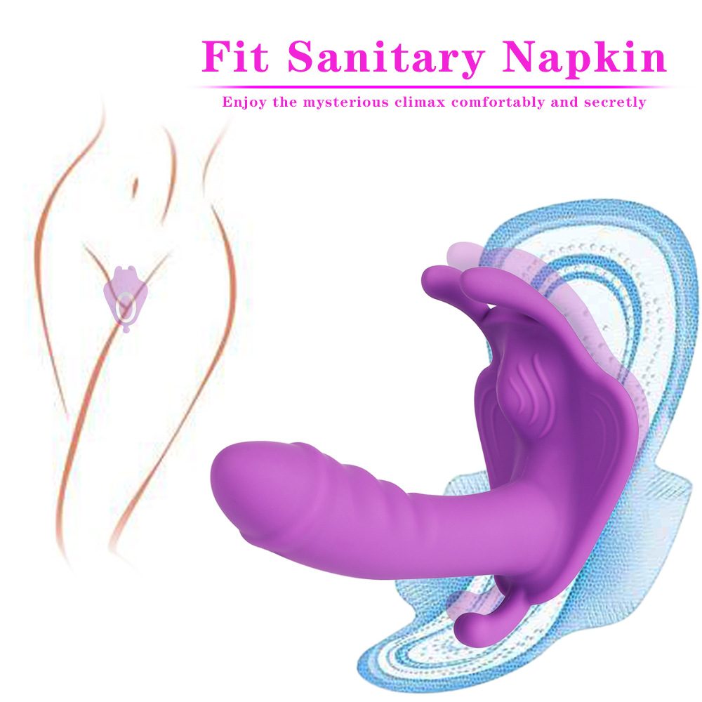 Wearable Butterfly Rabbit Vibrator Penis