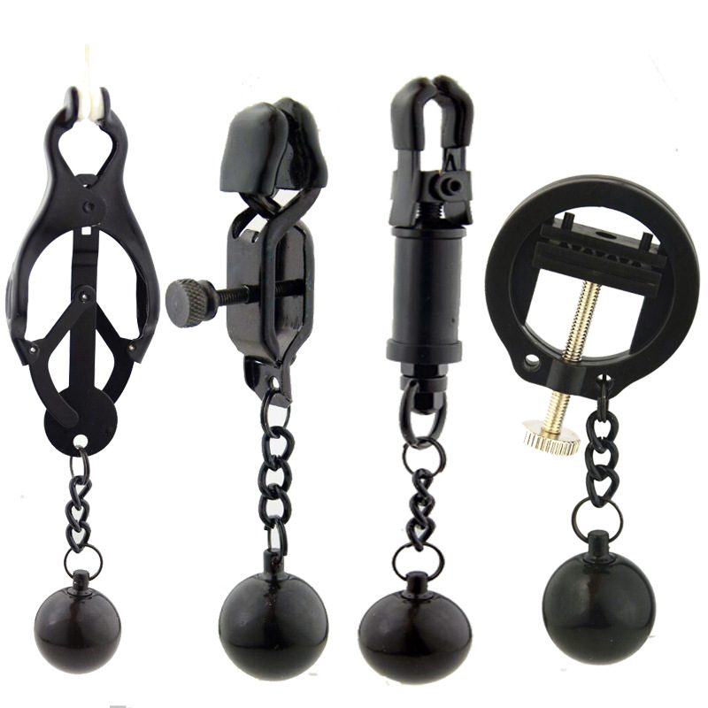 Black Nipple Clamp in Metal