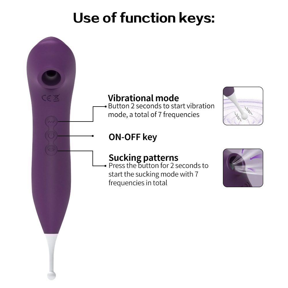 Vibratore classico con aspirazione Honey