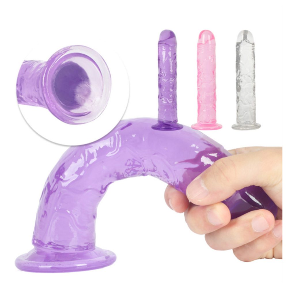 Dildo fallico in cristallo indossabile