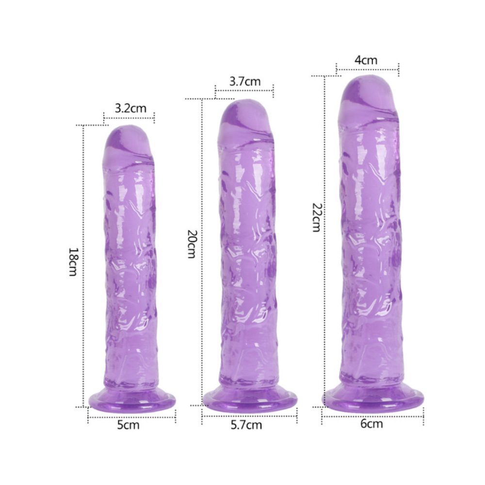 Dildo fallico in cristallo indossabile