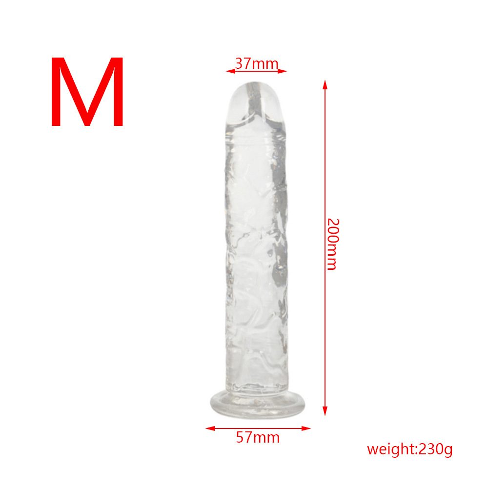 Dildo fallico in cristallo indossabile