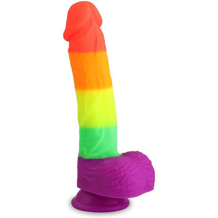 Dildo con ventosa in silicone & ABS