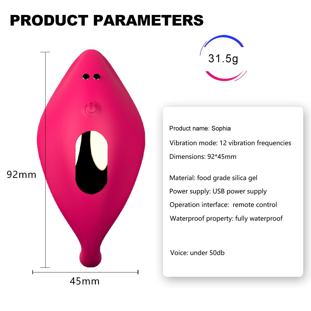 Wireless Remote Control Rabbit Vibrator in Silicone & ABS