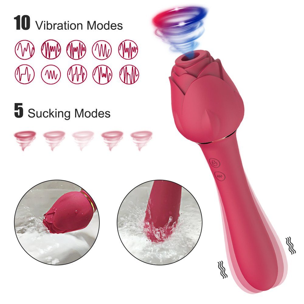 Rose Suction G-spot Vibrator