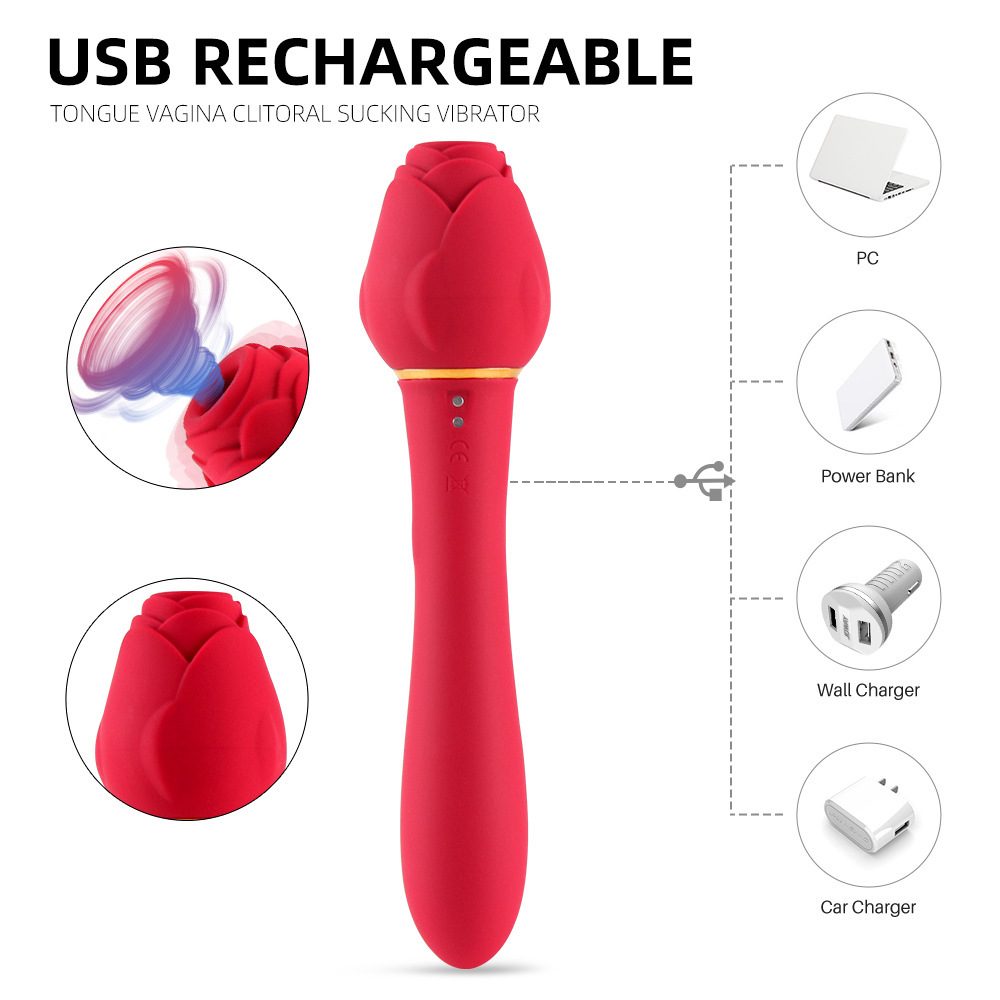 Rose Suction G-spot Vibrator