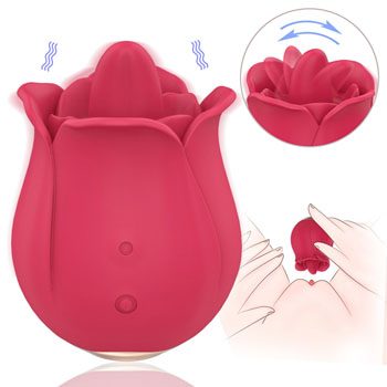 Tongue Licking Rose Vibrator