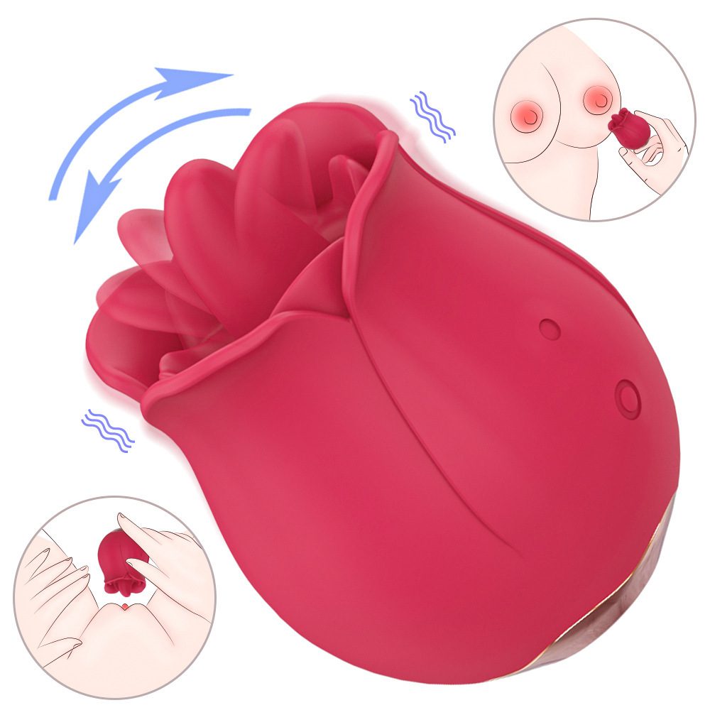 Tongue Licking Rose Vibrator
