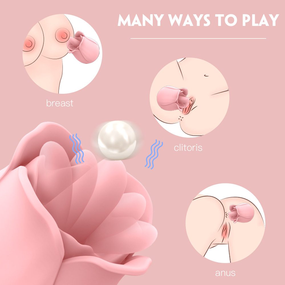 Tongue Licking Rose Vibrator