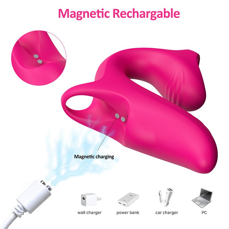 Vibrador conejo de dedo de Silicona