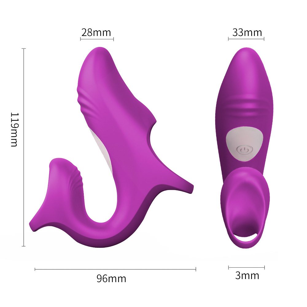 Vibrador conejo de dedo de Silicona