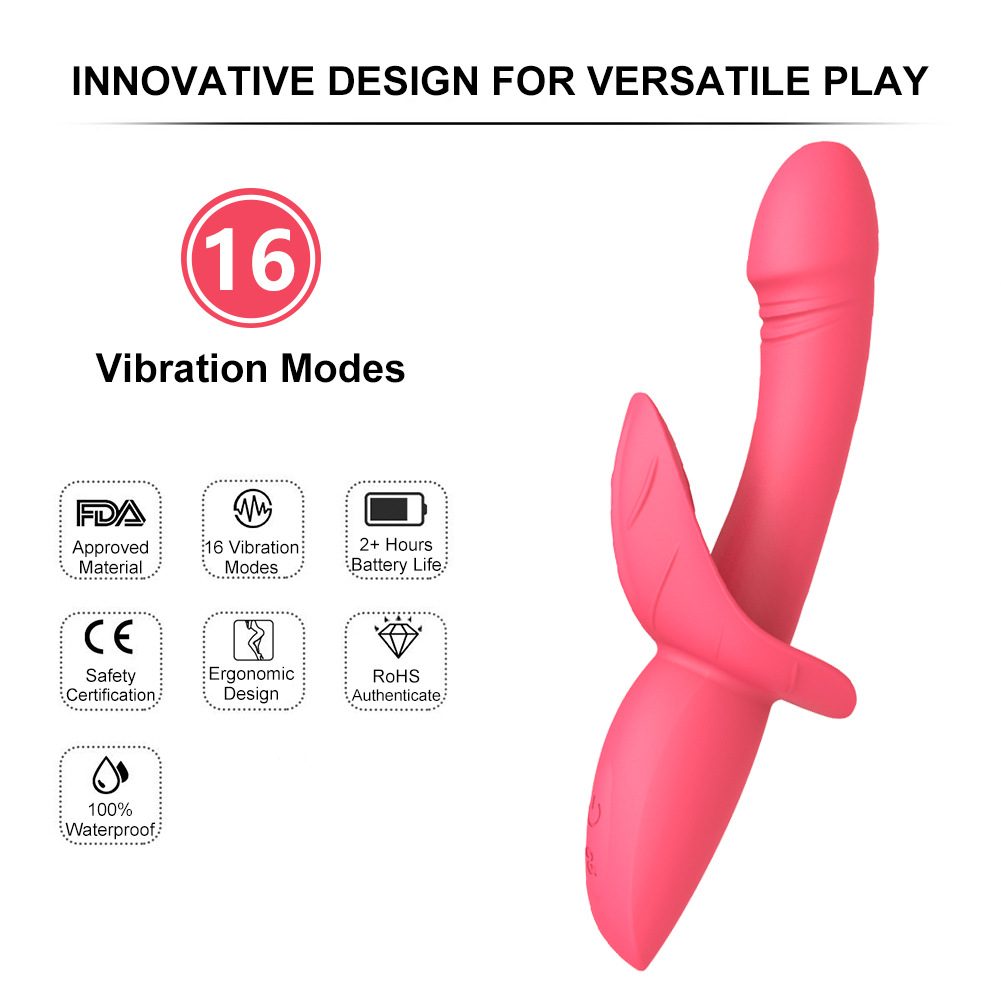 Vibrador clássico em bastão – vermelho