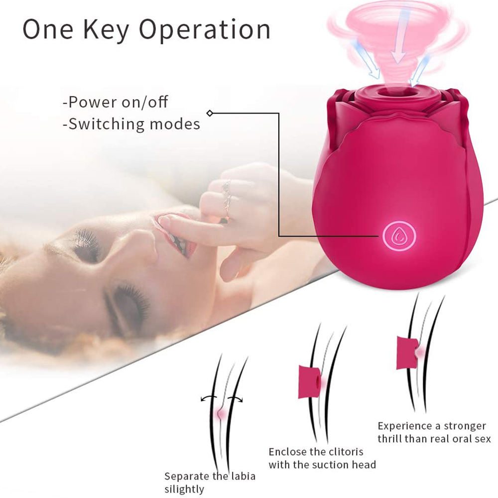 Large Suction Rose Vibrator