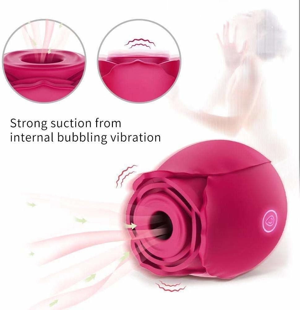 Large Suction Rose Vibrator