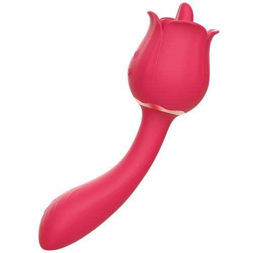 Vibratore Rosa con lingua sagomata
