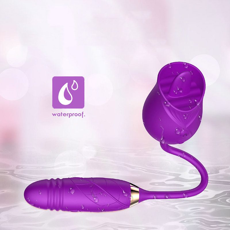 Tongue Licking Rose Vibrator Nipple