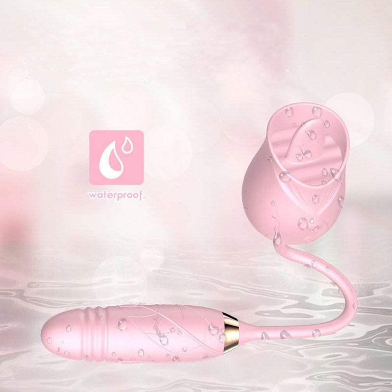 Tongue Licking Rose Vibrator Nipple