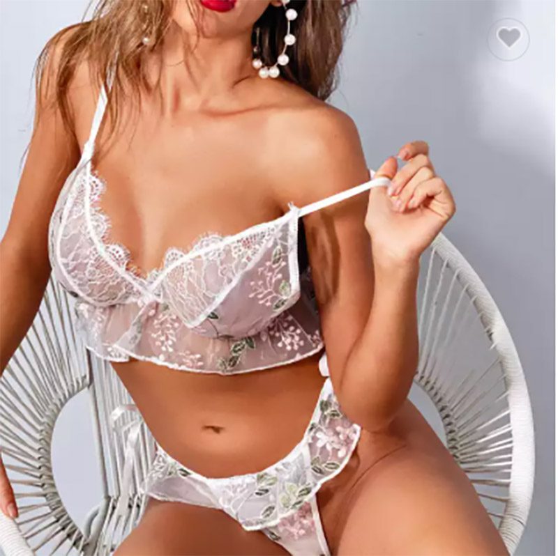 Floral Underwear Lingerie Set