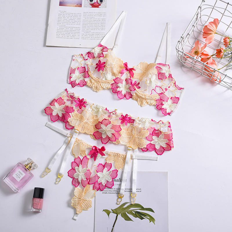 Floral Bra Lingerie Set Underwear