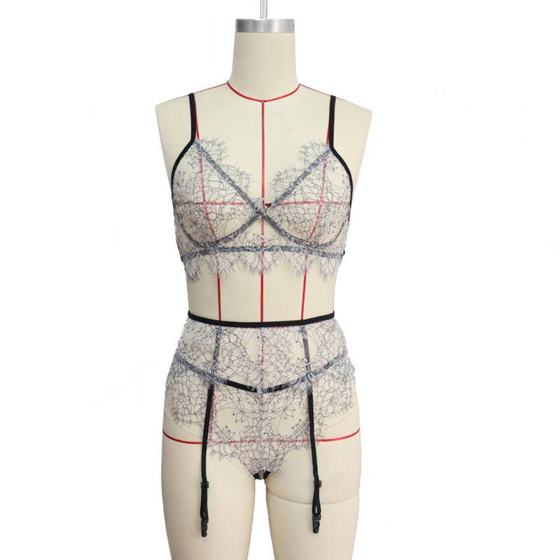 Clear Lace Lingerie Set Underwear