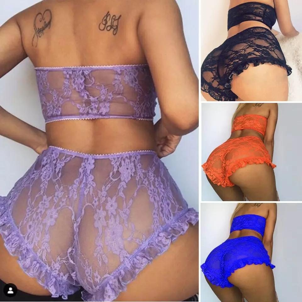 Clear Lace Lingerie Set Underwear – Photo