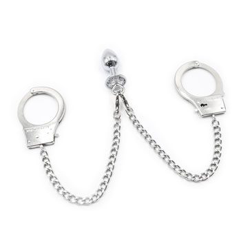 Bondage Metal Strap-on Kit Handcuffs