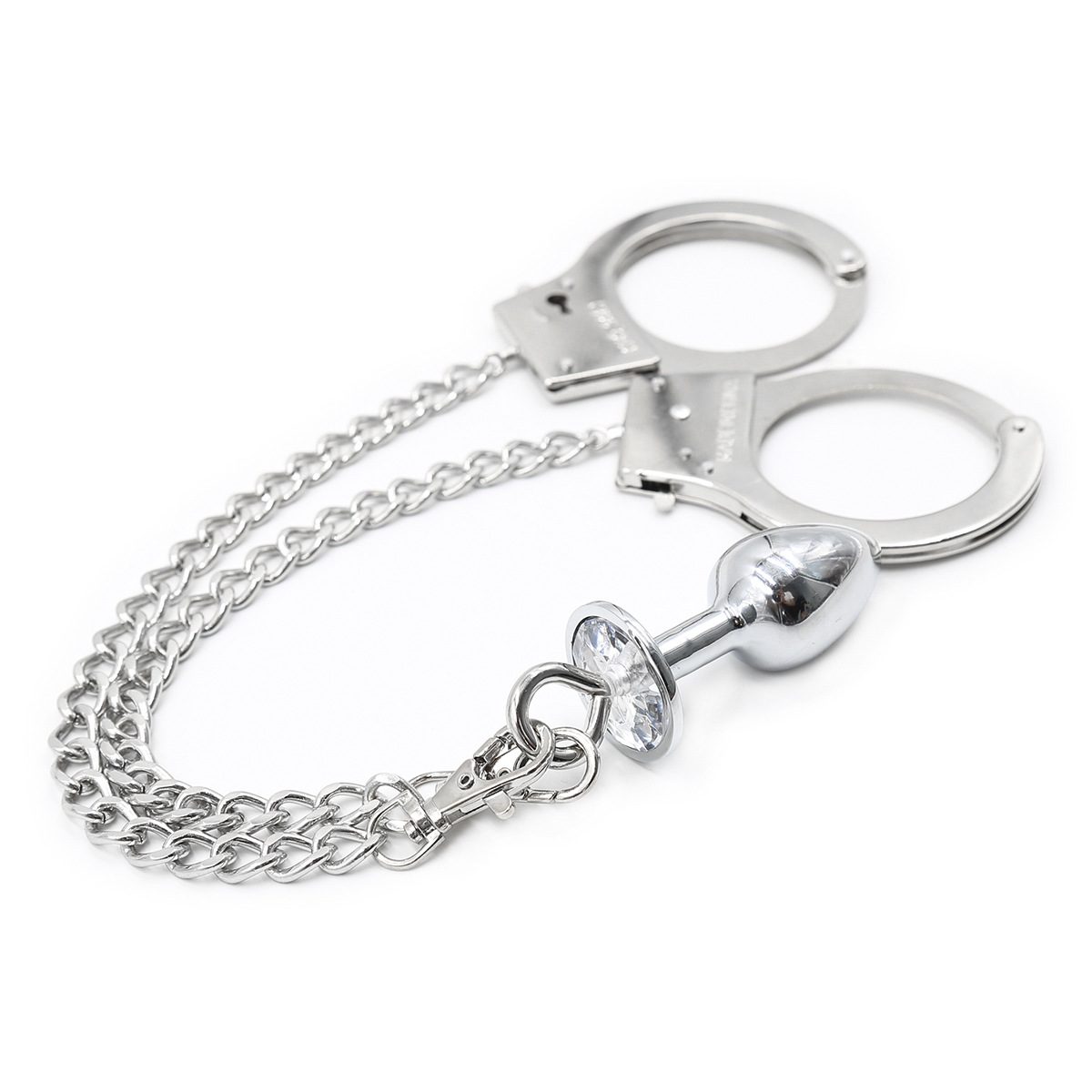 Bondage Metal Strap-on Kit Handcuffs