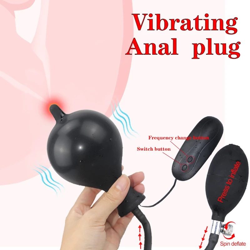 Plug anal vibrant en silicone