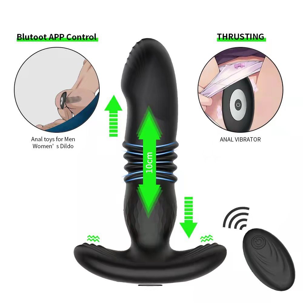 Wireless Remote Control Classic Vibrator – Black