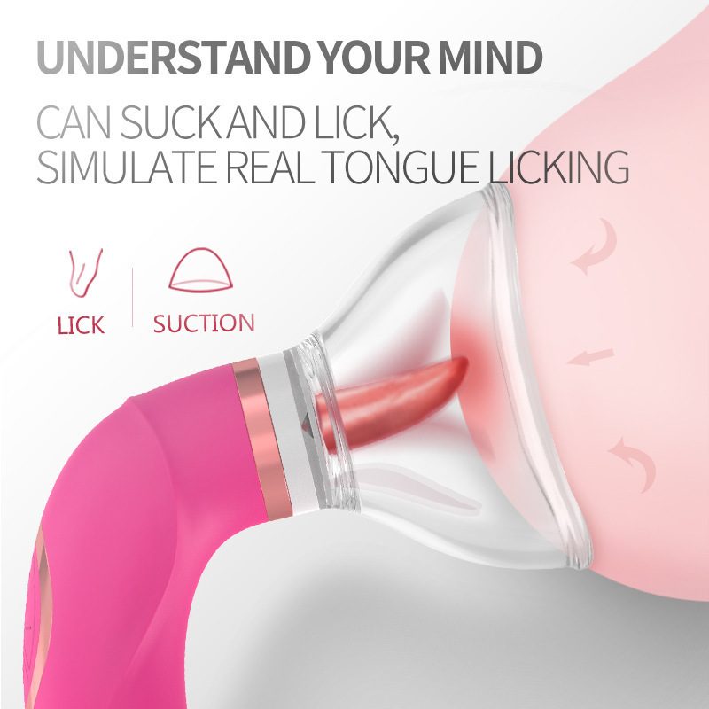 Suction Tongue G-spot Vibrator Licking