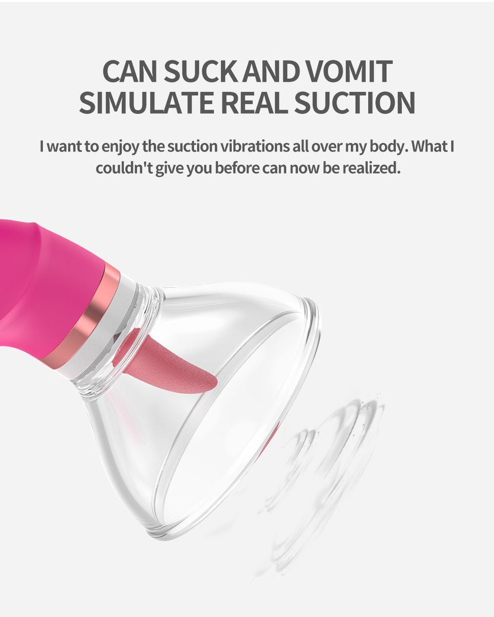 Suction Tongue G-spot Vibrator Licking