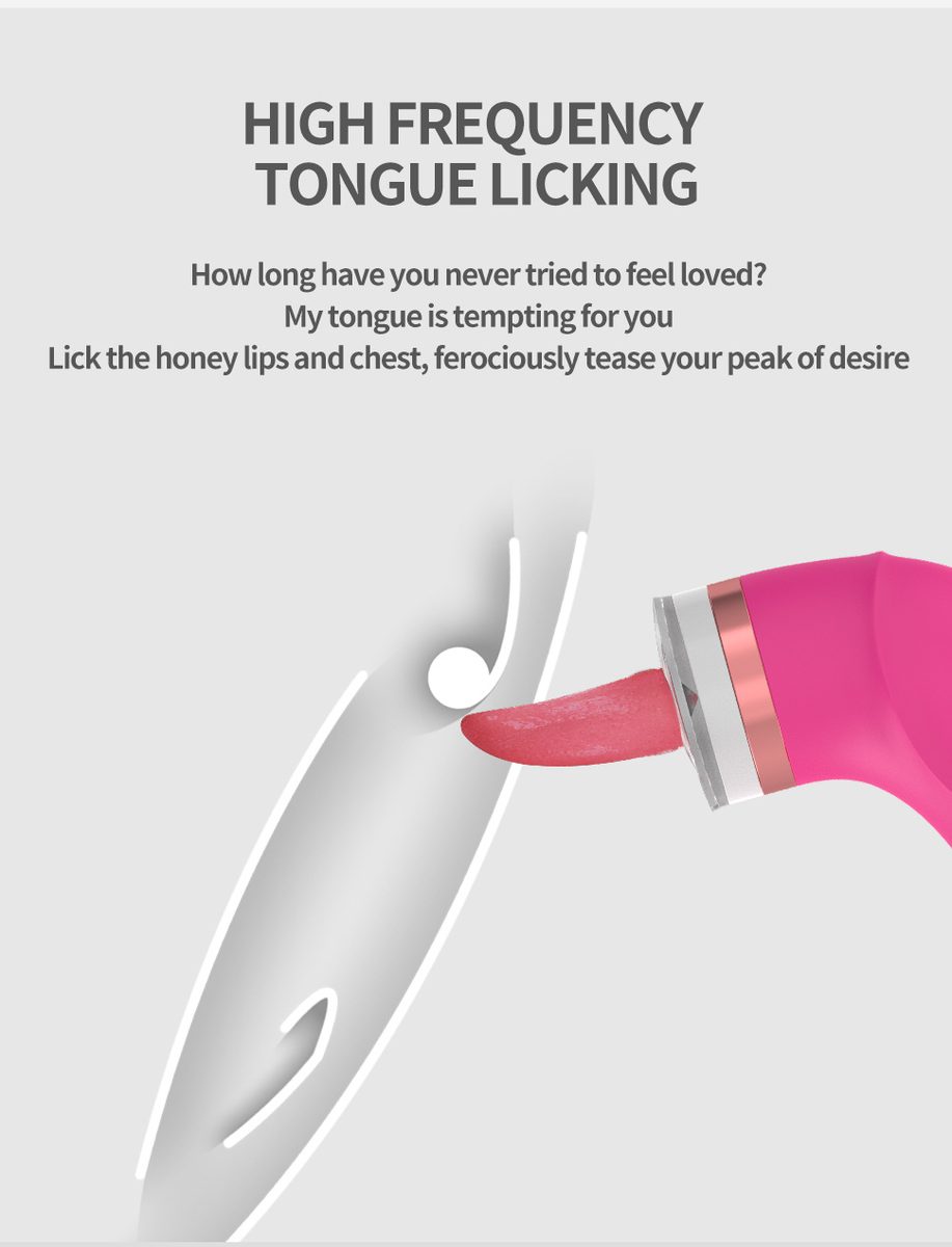 Suction Tongue G-spot Vibrator Licking