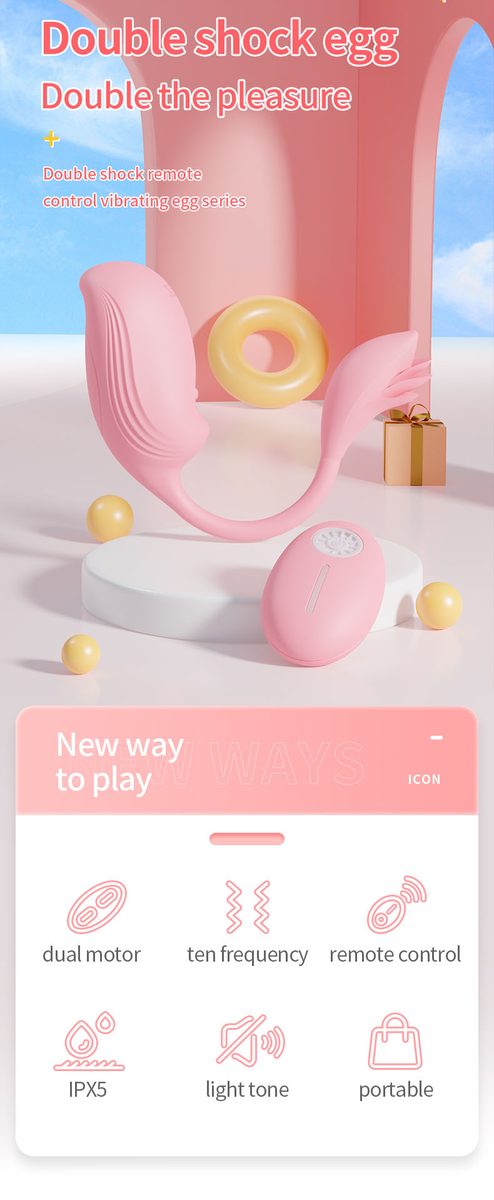 Remote Control Vibrating Egg (68 × 74 × 24 mm)