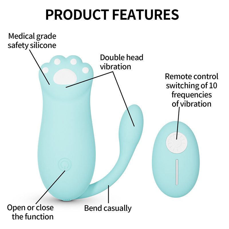 Wireless Remote Control Rabbit Vibrator – Pink or Blue
