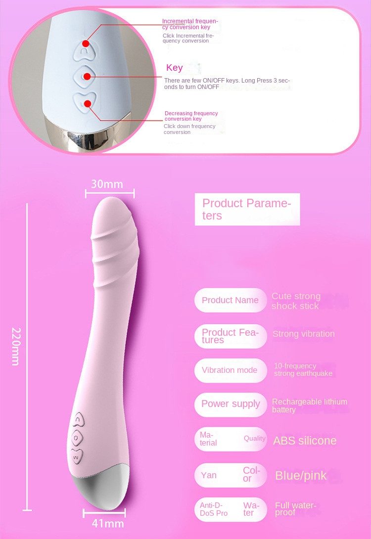 Stick G-spot Vibrator – Pink or Blue