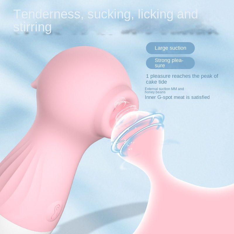 Suction Massage Rabbit Vibrator in Silicone & ABS
