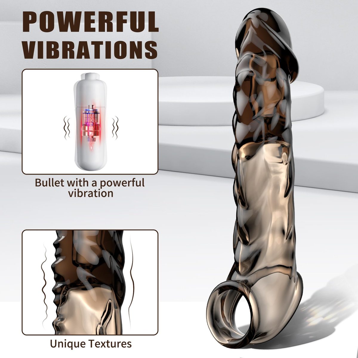 Crystal Wolf Sleeves Penis Sleeve