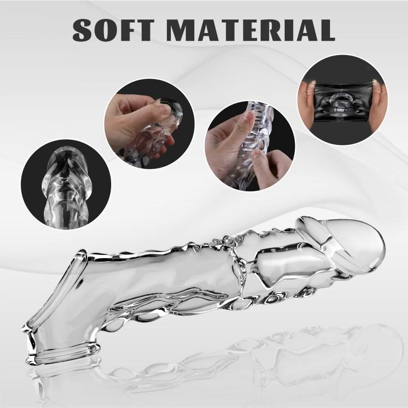 Crystal Wolf Sleeves Penis Sleeve