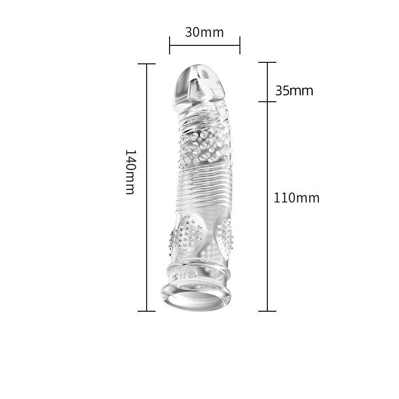Crystal Wolf Penis Sleeve in Silicone & ABS