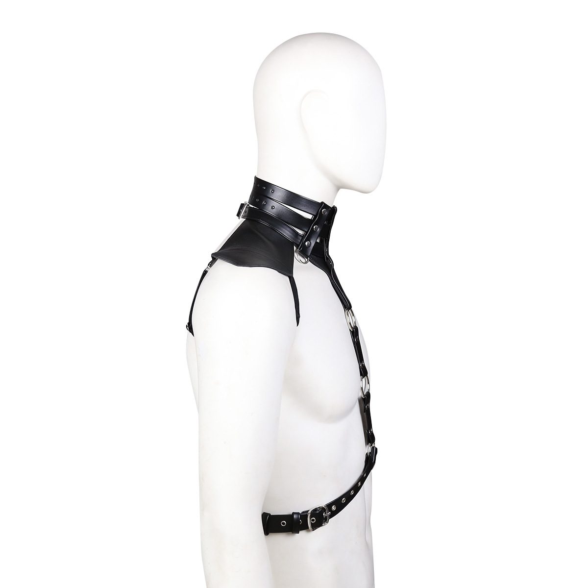 Leather Bondage Strap-on Kit Bra