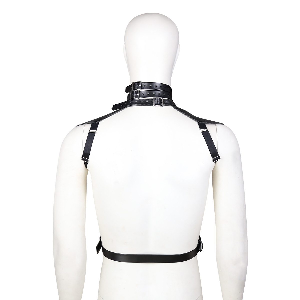Leather Bondage Strap-on Kit Bra