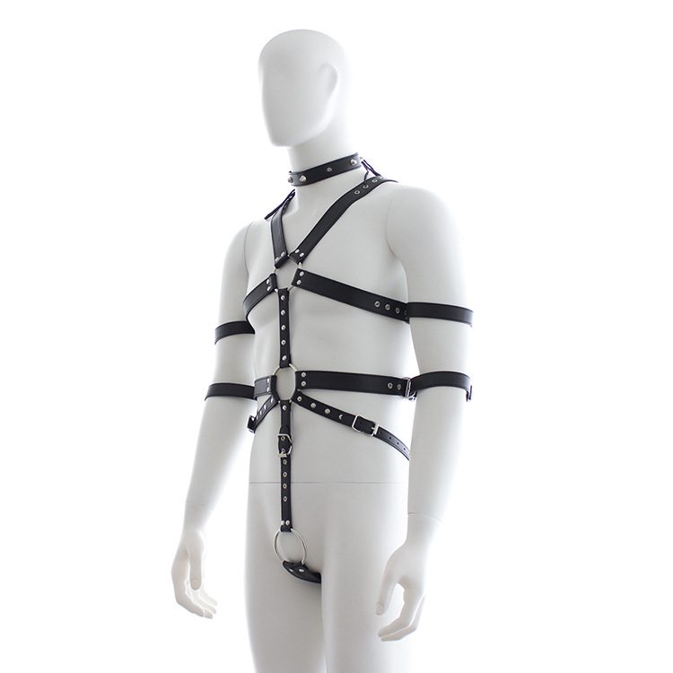 Leather Bondage Strap-on Kit in PVC