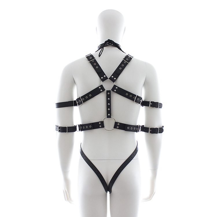 Leather Bondage Strap-on Kit in PVC