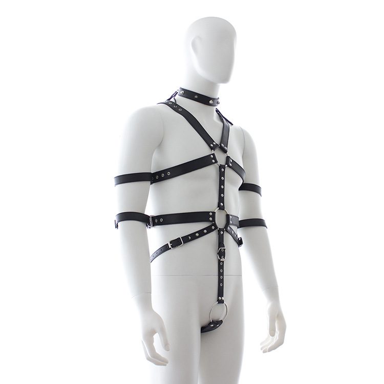 Leather Bondage Strap-on Kit in PVC