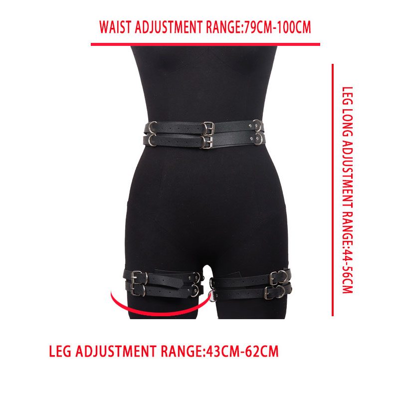 Leather Bondage Strap-on Kit Wearable