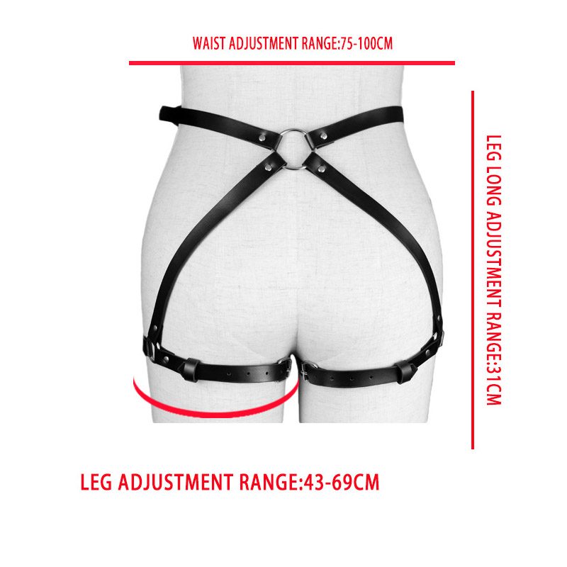 Leather Wearable Strap-on Kit Underwear