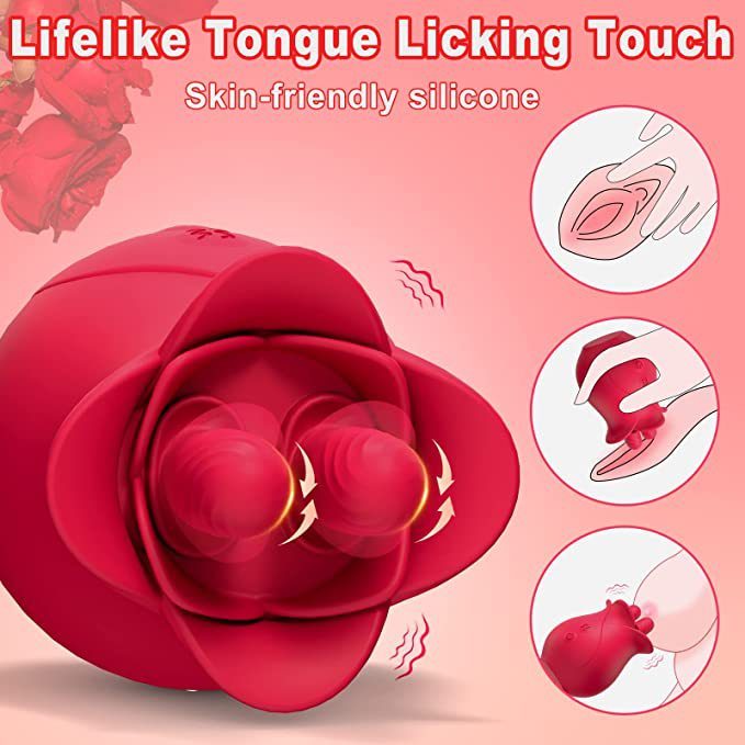 Clitoral Nipple G-spot Vibrator Tongue