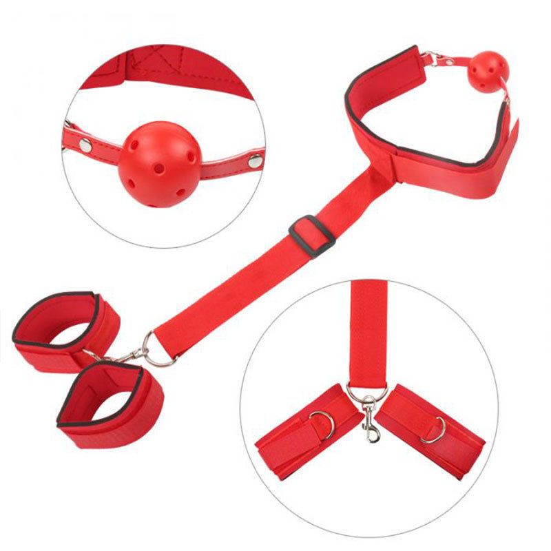 Bondage Leather Strap-on Kit Mouth