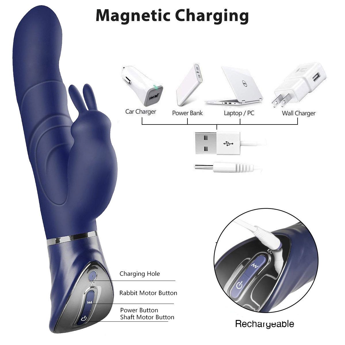 Massage Classic Vibrator – Blue