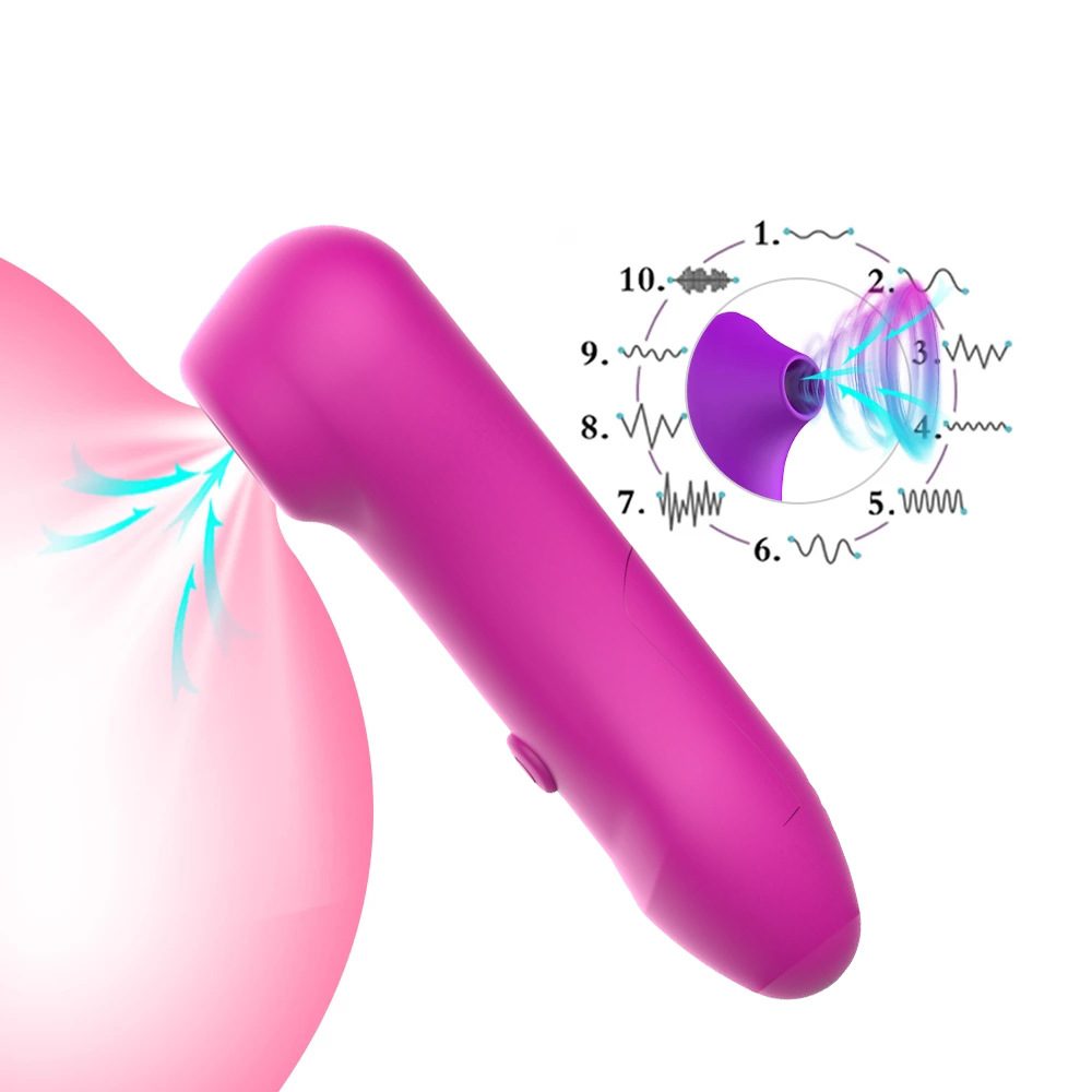 Suction Vibrating G-spot Vibrator Massage in Silicone & ABS